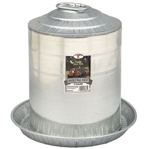 Galvanized Poultry Waterer, 5 Gallonimage