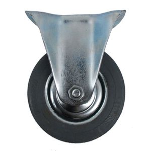 Rigid Gray Rubber Caster - 4 in. x 1-1/8 in.image