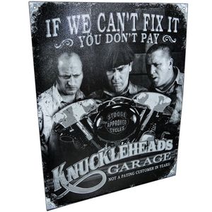 If We Cant Fix It You Dont Pay Knuckleheads Garage Signimage