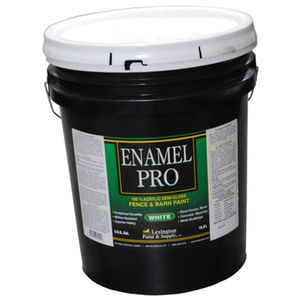 Enamel Pro White Fence and Barn Paint, 5 Gallonimage