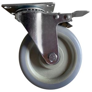 Swivel Caster with Brake, 5 In. x 1-1/4 In.image
