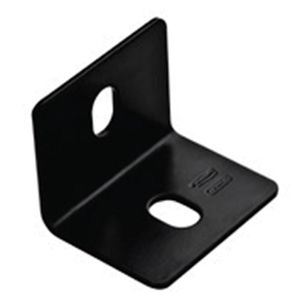 Square Corner Brace, Steel, Black, 2-2/5 In. x 3 In. x 1/8 In.image