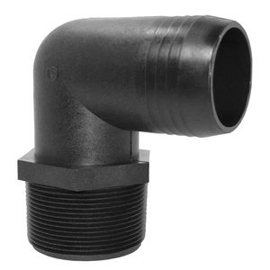 KempCo Specialties 1/8" NPT X 1/4" Hose Barb Elbow Adapter Fittings – Black Nylon (4 Pack)