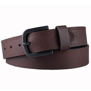 Brown Leather Belt, 3XL, 50-52 Waistimage