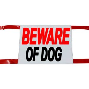 Beware of Dog Sign, Tie-On, 3 Packimage