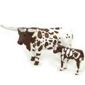 Toy Longhorn Cow and Calf