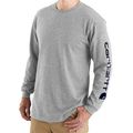 Carhartt&reg; Workwear Long-Sleeve Graphic Shirt, 2XL, Gray