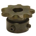 Roller Chain Sprocket with Keyway, 9 Teeth, 35 Lbs.