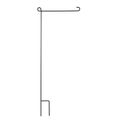 Garden Flag Stand, 40 In. H x 17 W, Black Wrought Iron