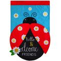 Hello & Welcome Ladybug House Flag&nbsp;28"&nbsp;x 44"