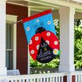 Hello & Welcome Ladybug House Flag&nbsp;28"&nbsp;x 44"