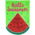 Hello Summer Watermelon Garden Flag 12‑1/2"&nbsp;x&nbsp;18"
