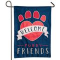 Welcome Furry Friend Garden Flag 12‑1/2"&nbsp;x&nbsp;18"