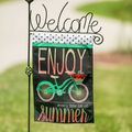 Summer Bicycle Garden Flag 12‑1/2"&nbsp;x&nbsp;18"