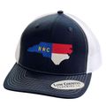 Low Country NC State Flag, Navy/White Snapback Hat