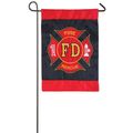Fire Department Garden Flag 12-1/2 inches x 18 inches