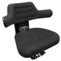 Tractor Seat Black with Slide & Suspension