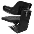 Tractor Seat Black with Slide & Suspension