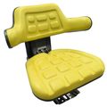 Universal Tractor Seat Yellow with Slide & Suspension