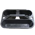 Plastic Tray, Black with Handle