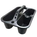 Plastic Tray, Black with Handle