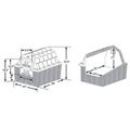 Insulated Dog House, Small, Gray
