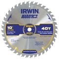 10 Table-Miter Saw Blade 40 Teeth Irwin&reg; Marathon&reg;