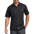 Dickies&reg; Short Sleeve Twill Work Shirt, Black, Medium