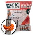Lock Jawz T-Post Insulator, 25 Pack, Orange