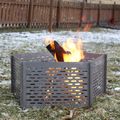 Stainless Steel Collapsible Fire Pit 18-inches x 12-inches