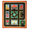 Around the City Activity Rug with Vehicle Set