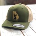 Low Country GA Deer, Moss/Khaki Snapback Hat