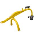 Medium-Duty 3-Point Post Hole Digger for Cat 1 & 2 Tractors, Yellow