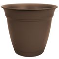 The HC Companies&reg; 8 Planter & Attached Saucer - Chocolate