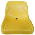 High Back Universal Steel Pan Seat, Yellow