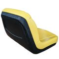High Back Universal Steel Pan Seat, Yellow