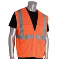 ANSI Class 2 Type R Vest, HI-VIS Orange, Large