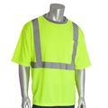 ANSI Class 2 Type Shirt Sleeve T-Shirt, HI-VIS Yellow, Medium