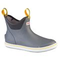XTRATUF 6" Mens Ankle Deck Boot, Gray/Yellow, 13