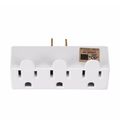 Eaton 3-Outlet Tap, 15A, 125V, White