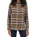 Dickies Womans Medium Plaid Flannel Long Sleeve Shirt