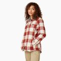 Dickies 2XL Womens Flannel Hooded Shirt Jacket
