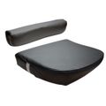 MF Black Seat Cushion with Back