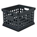 Milk Crate 15-5/8 x 13-3/4 x 10-5/4, Plastic, Black