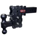Adjustable DualBall Hitch - 2.5 Shank, 16K tow weight