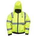 Cordova Reptyle Quilted Bomber Jacket Hi-Vis Lime Medium