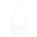 Simple Spaces Small White Shower Caddy