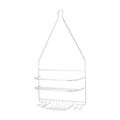 Simple Spaces Small Chrome Shower Caddy