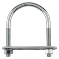 National Hardware 3/8 in. x 2-1/2 in. x 4 in. Zinc U-Bolt with Nut