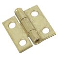 National Hardware 1 in. Brass Narrow Hinge